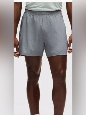 lululemon Men's Gray Athletic Pacebreaker Linerless Shorts Size M